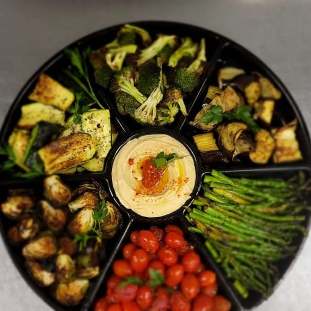 Roasted Veggie Platter.