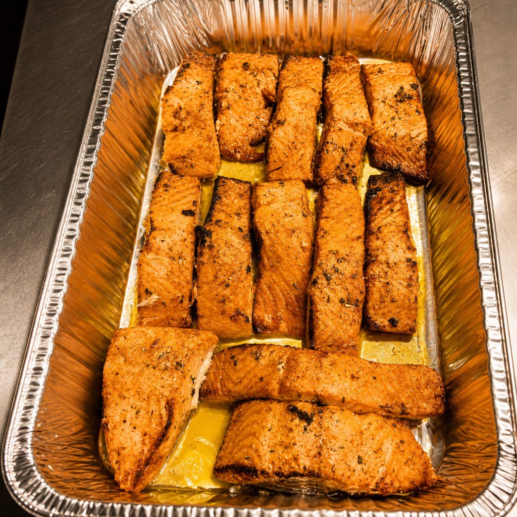Roasted Salmon.