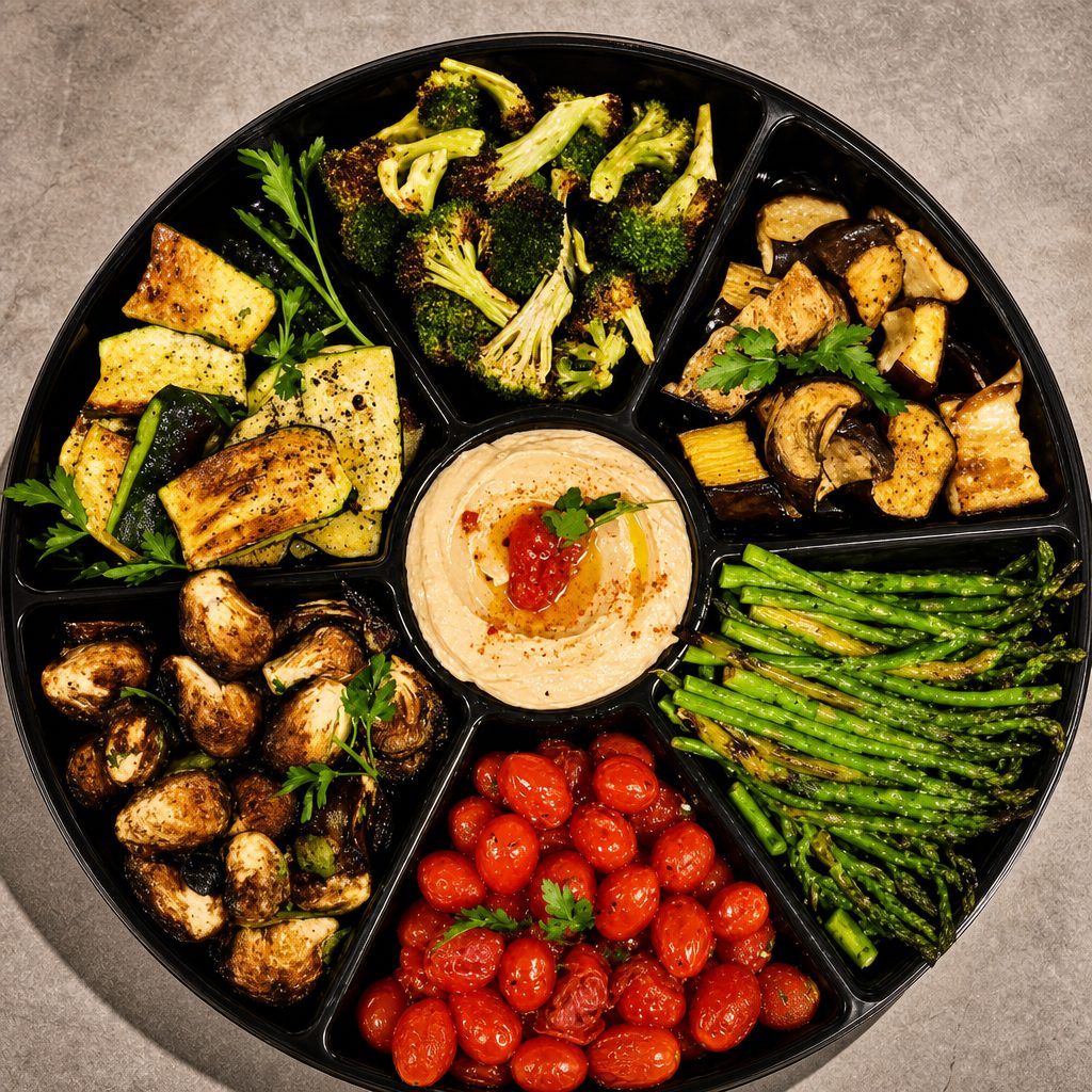 Roasted Veggie Platter.